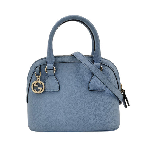 Gucci Leather Solid GG Embellished Crossbody Shoulder Bag 250410781142966