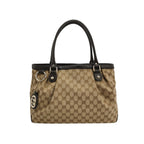 Gucci Leather and Canvas GG Monogram Shoulder Bag 250410781142897