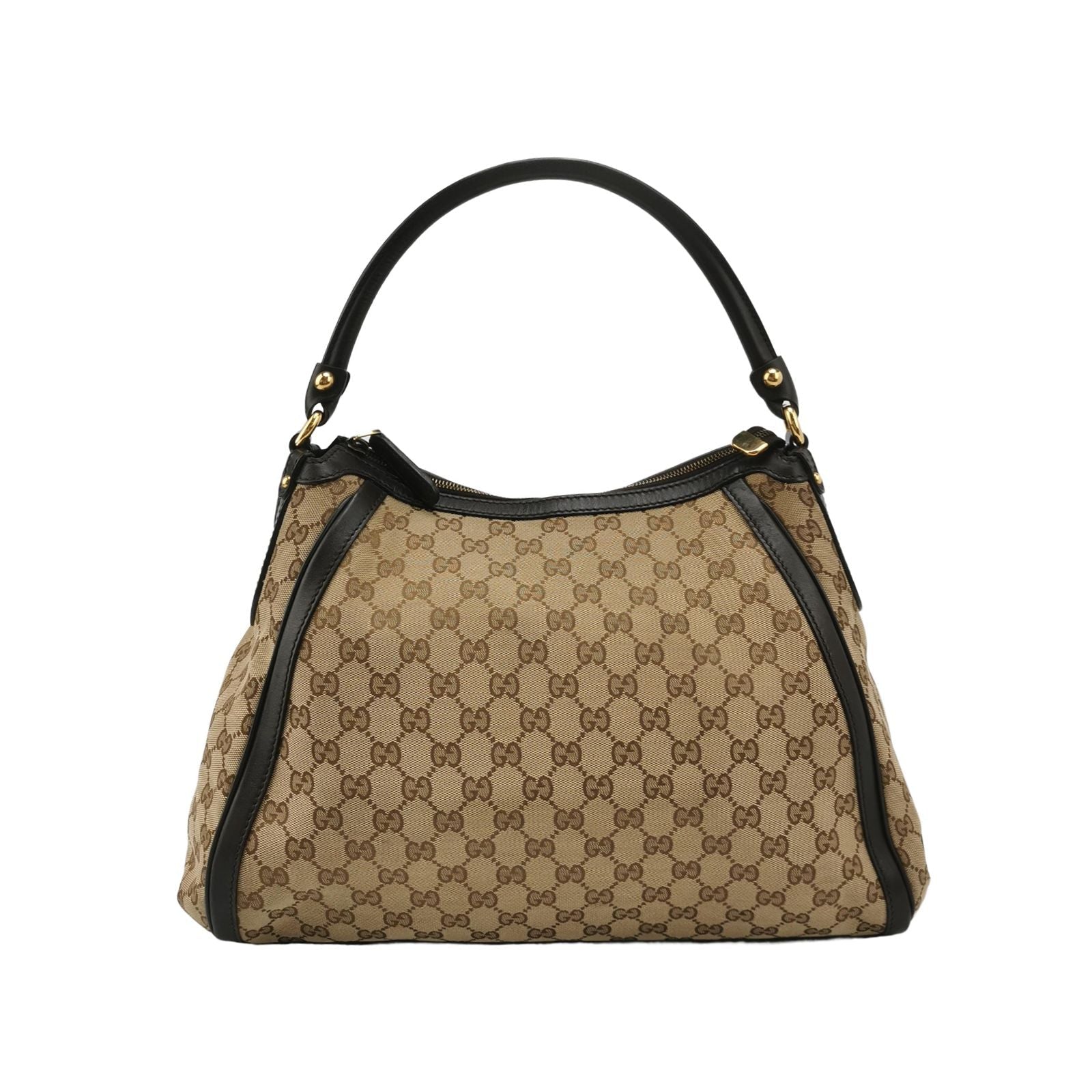 Gucci GG Canvas and Leather Shoulder Bag 250410781142896