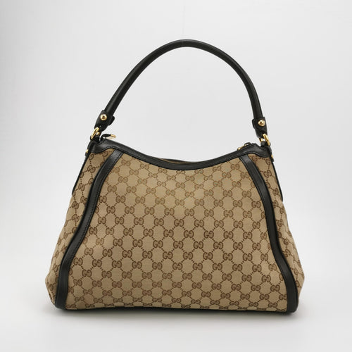 Gucci GG Canvas and Leather Shoulder Bag 250410781142896