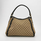 Gucci GG Canvas and Leather Shoulder Bag 250410781142896