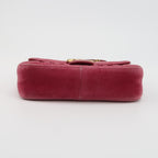 Gucci GG Marmont Mini Velvet Solid GG Logo Crossbody Shoulder Bag 250409781141697