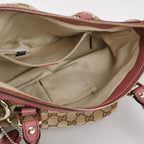 Gucci Sukey Leather and Canvas Shoulder Bag with GG Charm 250411781144248