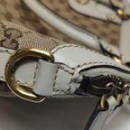 Gucci GG Canvas and Leather Shoulder Bag 250407781138476
