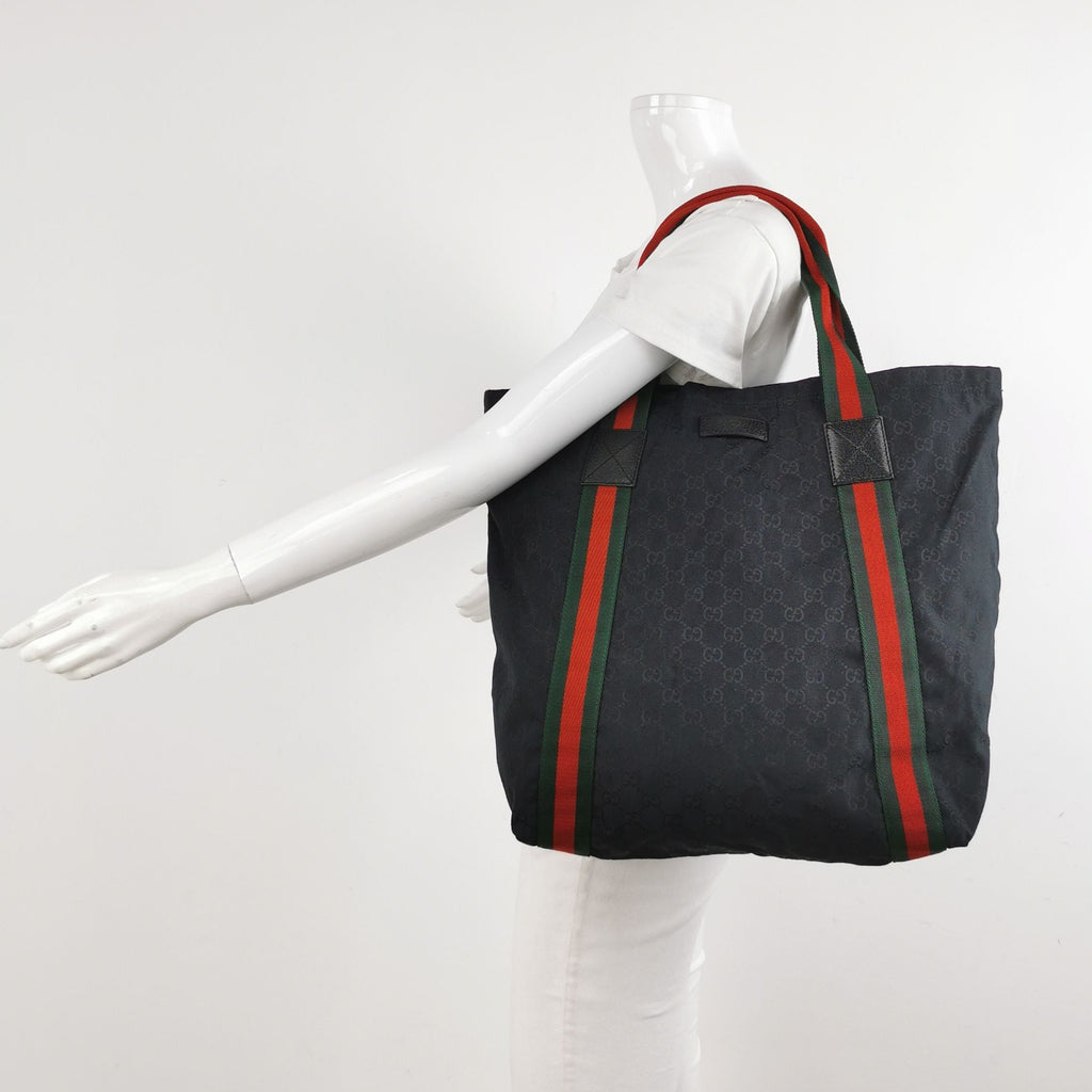 Gucci GG Canvas and Leather Shoulder Bag 047851000698