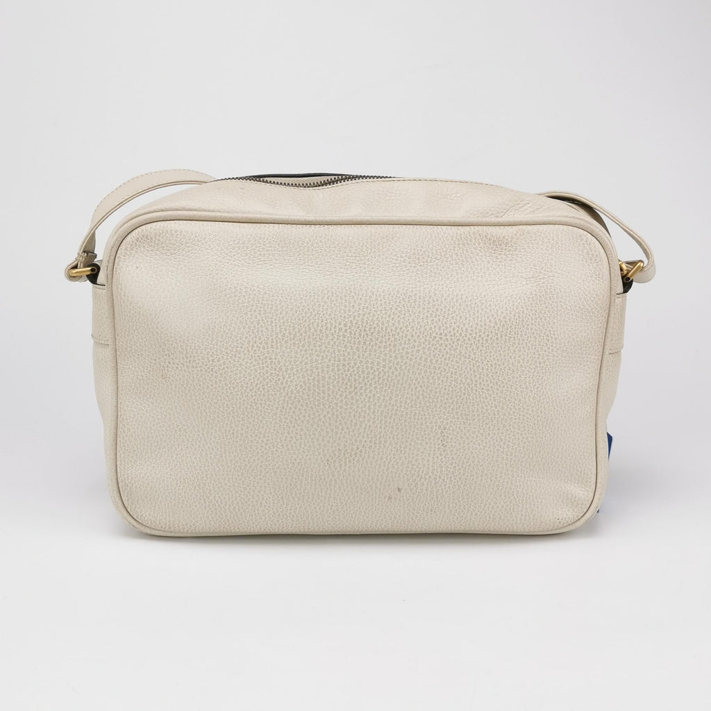 Gucci Print Leather Logo Zip Shoulder Bag 250406781137477