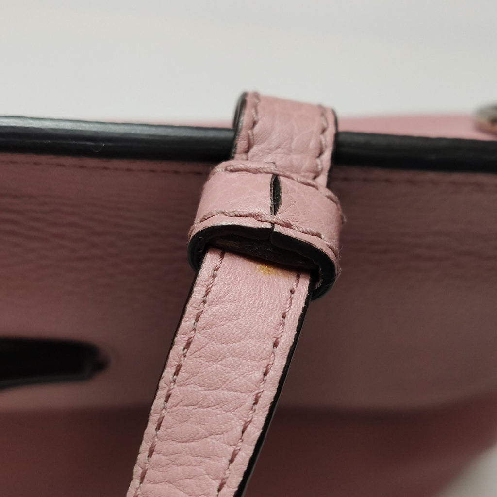 Gucci Daily Leather Bamboo Twist Lock Shoulder Bag 250408781139600