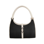 Gucci Jackie Leather and Canvas Shoulder Bag 250331781129511