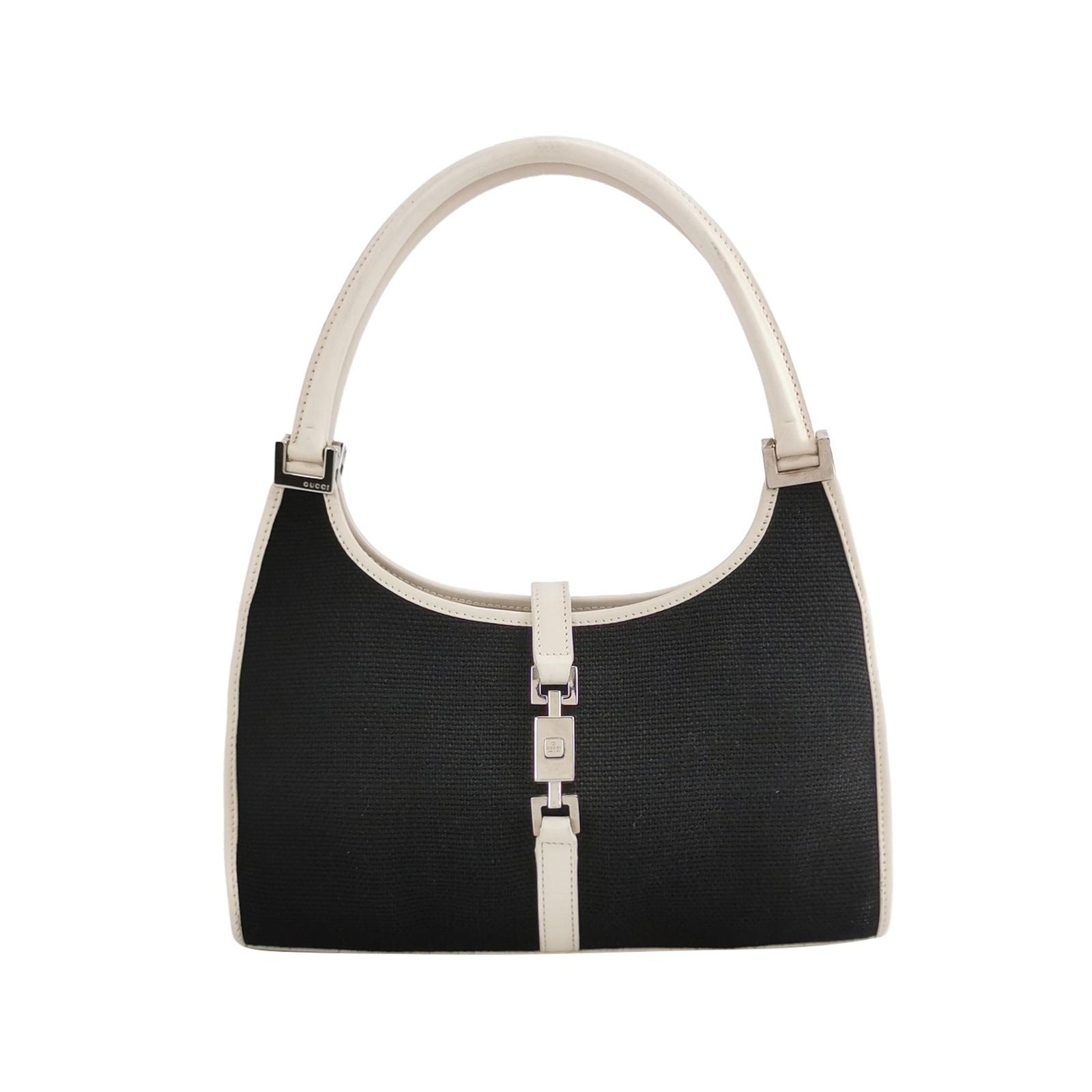 Gucci Jackie Leather and Canvas Shoulder Bag 250331781129511