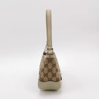 Gucci GG Canvas and Leather Bow Shoulder Bag 250404781134861