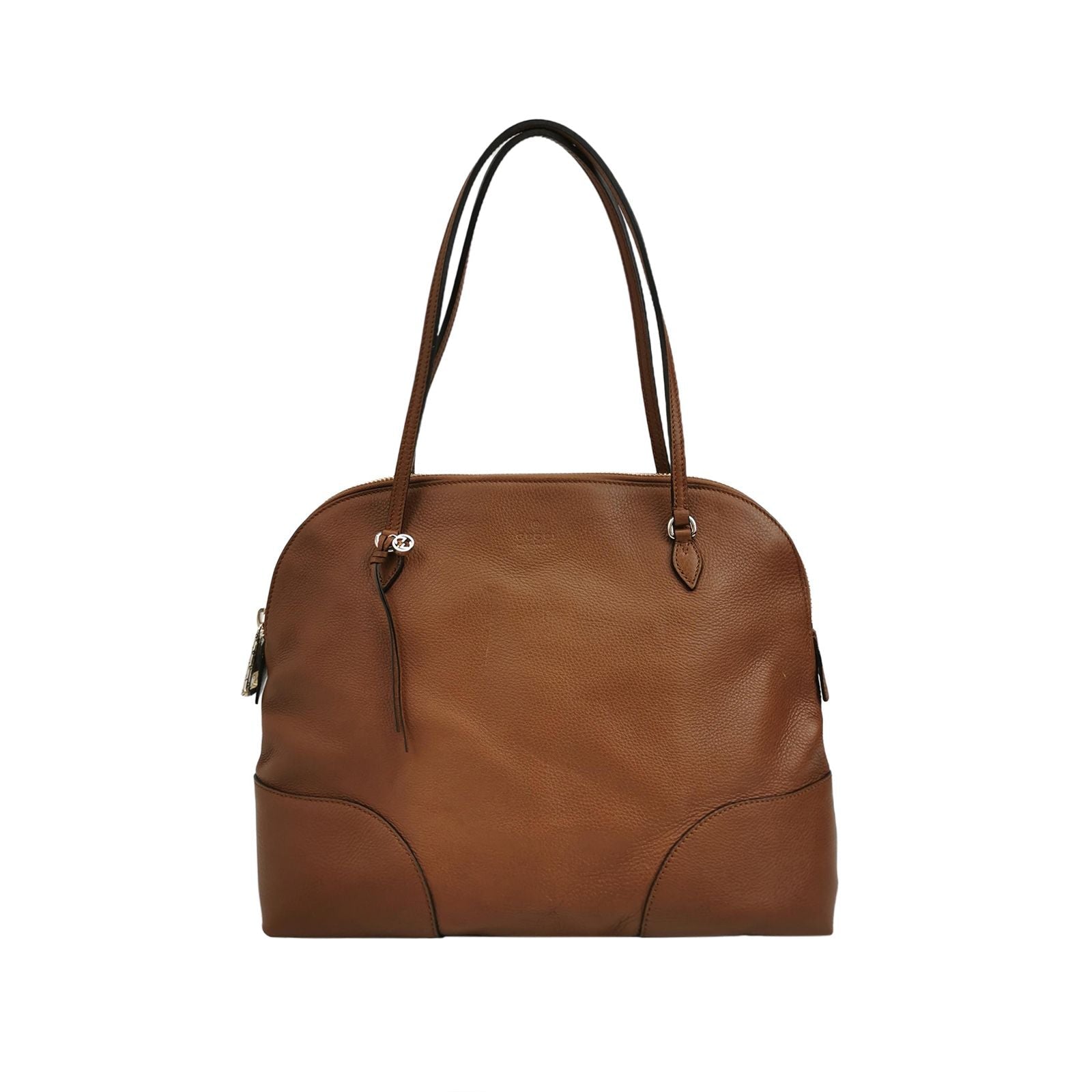 Gucci Leather Solid Logo Shoulder Bag 047851000700