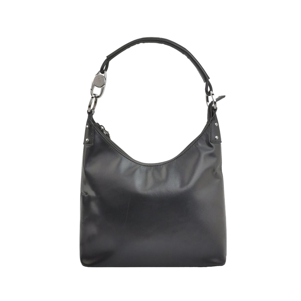 Gucci Leather Solid Pattern Shoulder Bag with Logo 250409781141020