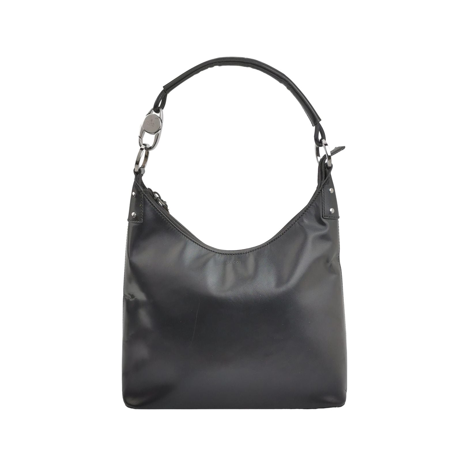 Gucci Leather Solid Pattern Shoulder Bag with Logo 250409781141020