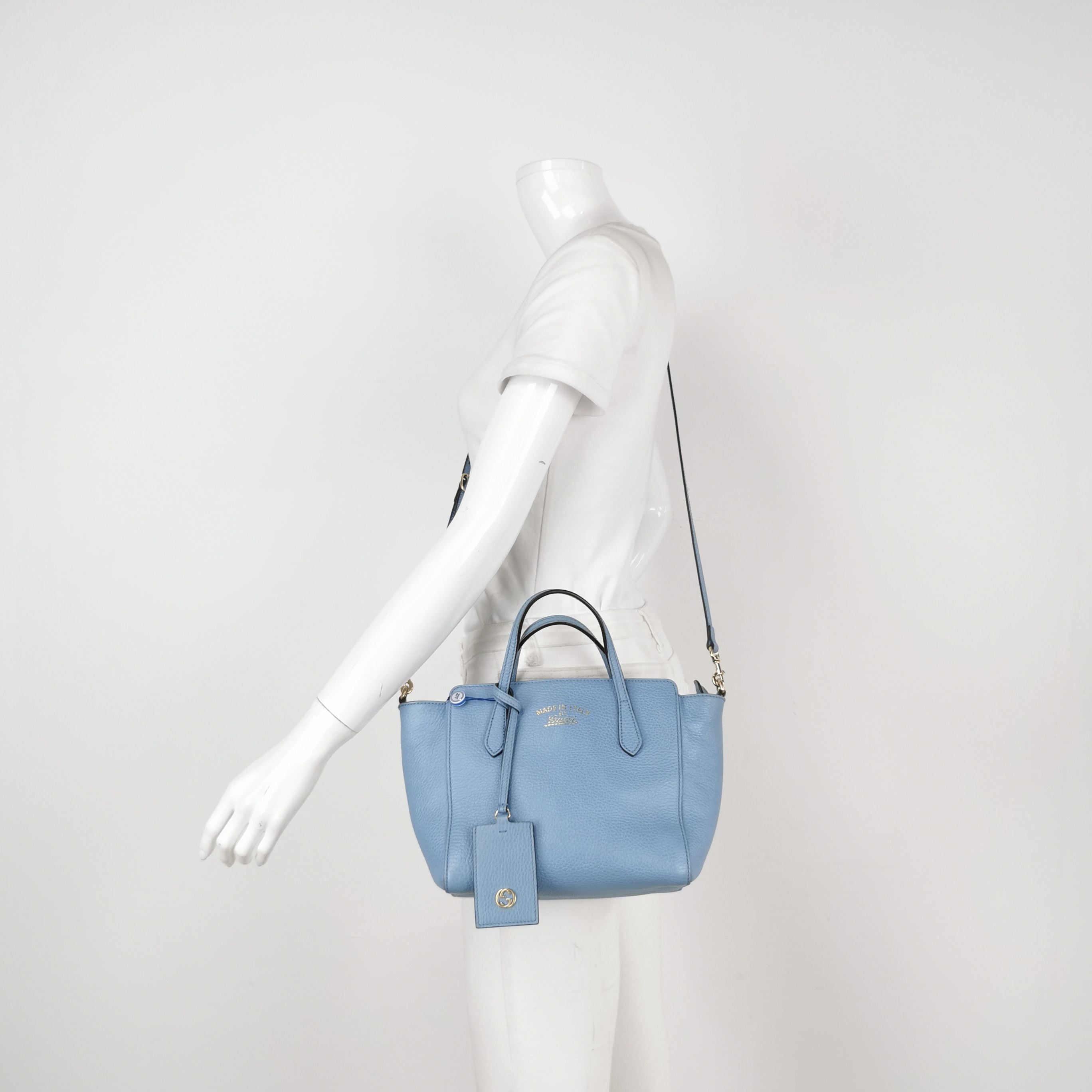 Gucci Swing Leather Logo Shoulder Bag 250404781134202