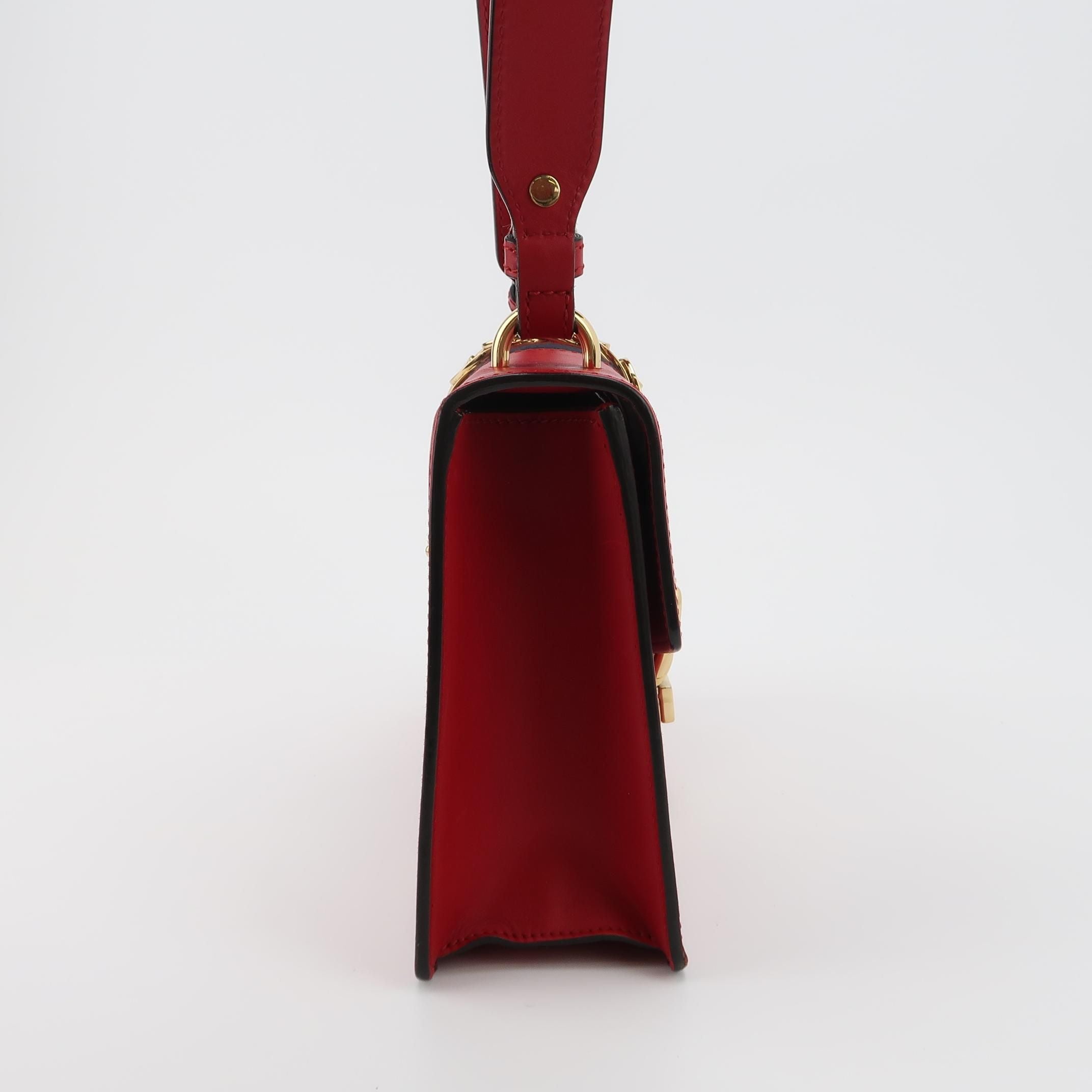 Gucci Sylvie Small Leather Shoulder Bag 250406781136931