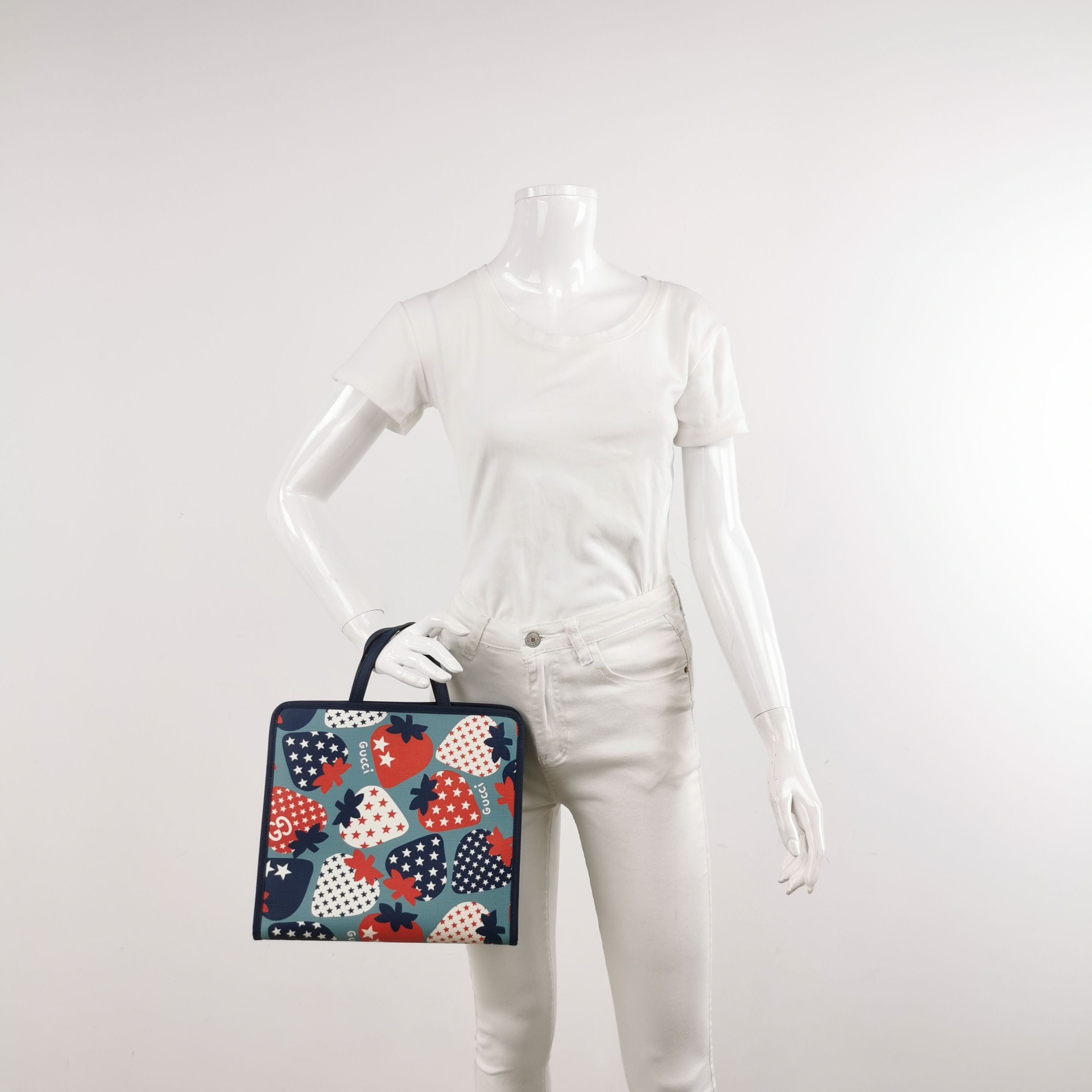 Gucci Leather Strawberry Star Print Children's Handbag 250407781138571