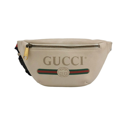 Gucci Print Leather Logo Waist Bag Chest Bag 250402781130957