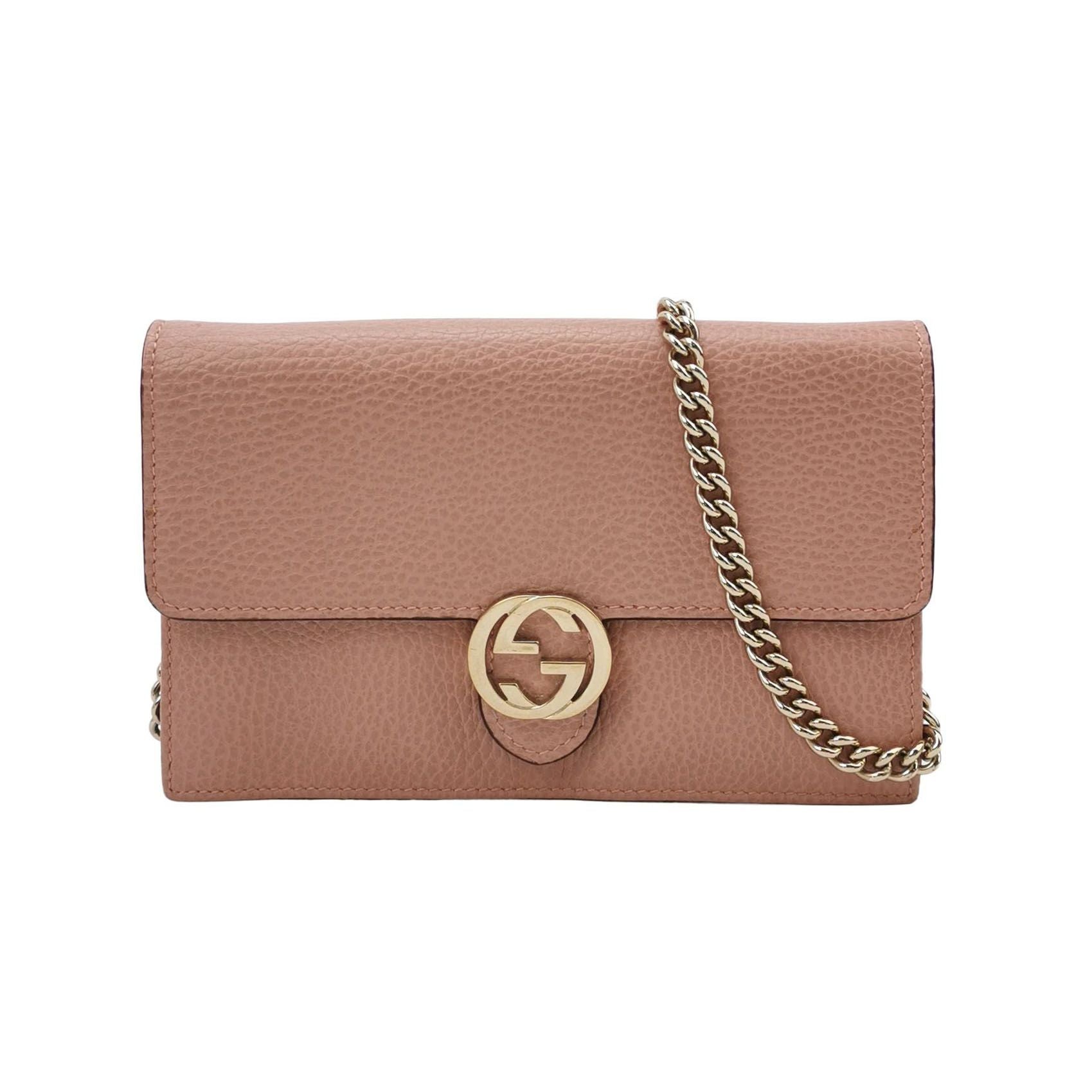 Gucci Interlocking G Leather Shoulder Bag 250405781136233