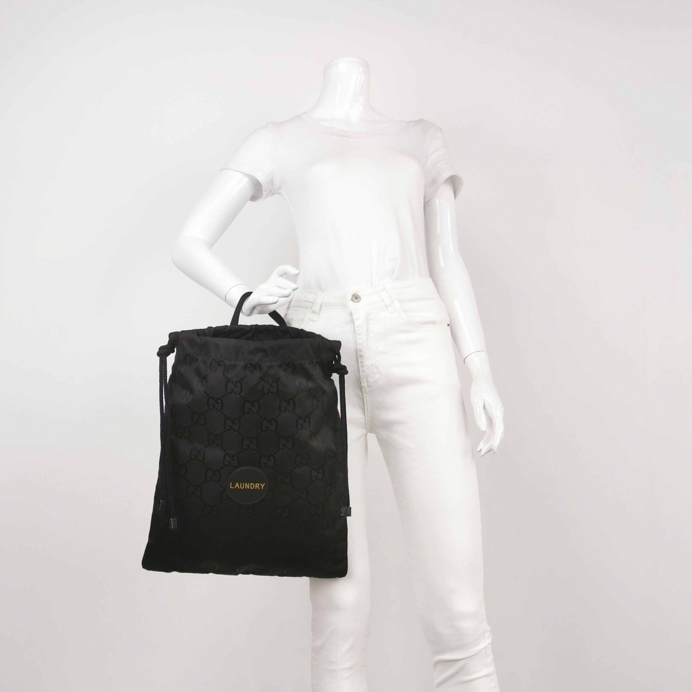 Gucci Off The Grid Nylon Gold Logo Tote Bag 250331781128341