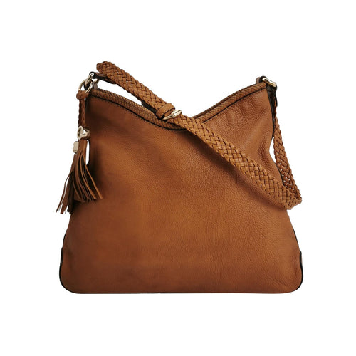 Gucci Marrakech Leather Woven Shoulder Bag with 250404781133825