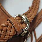 Gucci Marrakech Leather Woven Shoulder Bag with 250404781133825