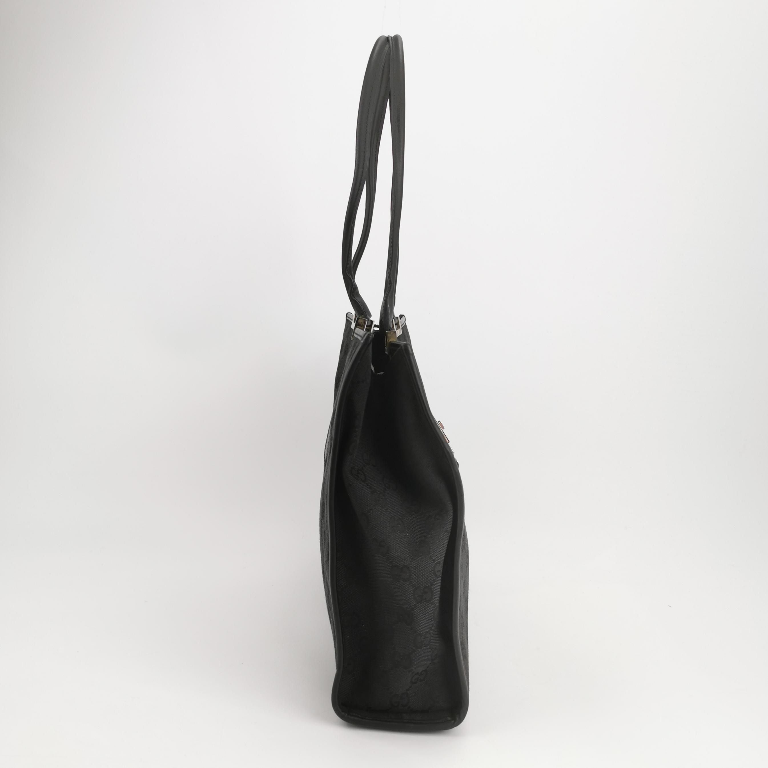 Gucci Jackie Leather Canvas GG Monogram Shoulder Bag 250330781127248