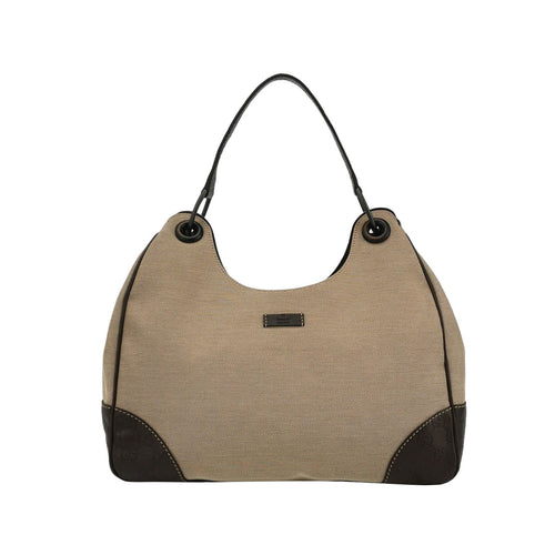 Gucci GG Canvas and Leather Shoulder Bag 250405781135726