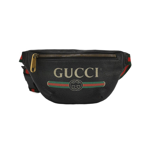 Gucci Print Leather Waist Bag Chest Bag 250402781131931