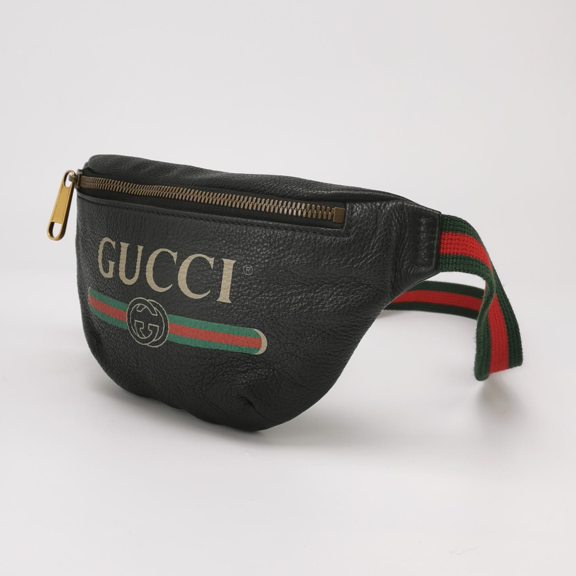 Gucci Print Leather Waist Bag Chest Bag 250402781131931