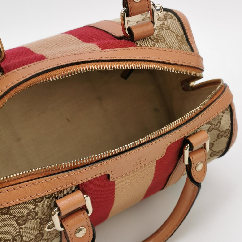 Gucci Leather and Canvas GG Logo Tote Bag 250329781126034