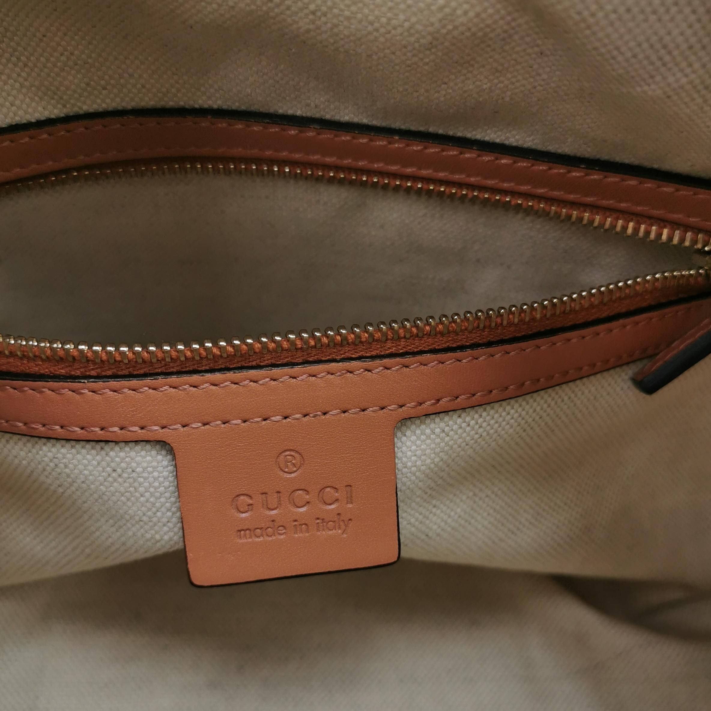 Gucci Leather and Canvas GG Logo Tote Bag 250329781126034