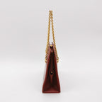 Gucci Leather Solid Metal Decor Handbag 250401781129846