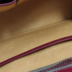 Gucci Leather Solid Metal Decor Handbag 250401781129846