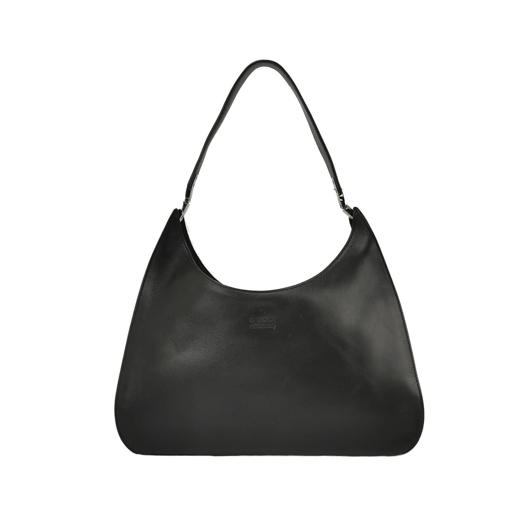 Gucci Leather Solid Shoulder Bag with Logo 250326781122568