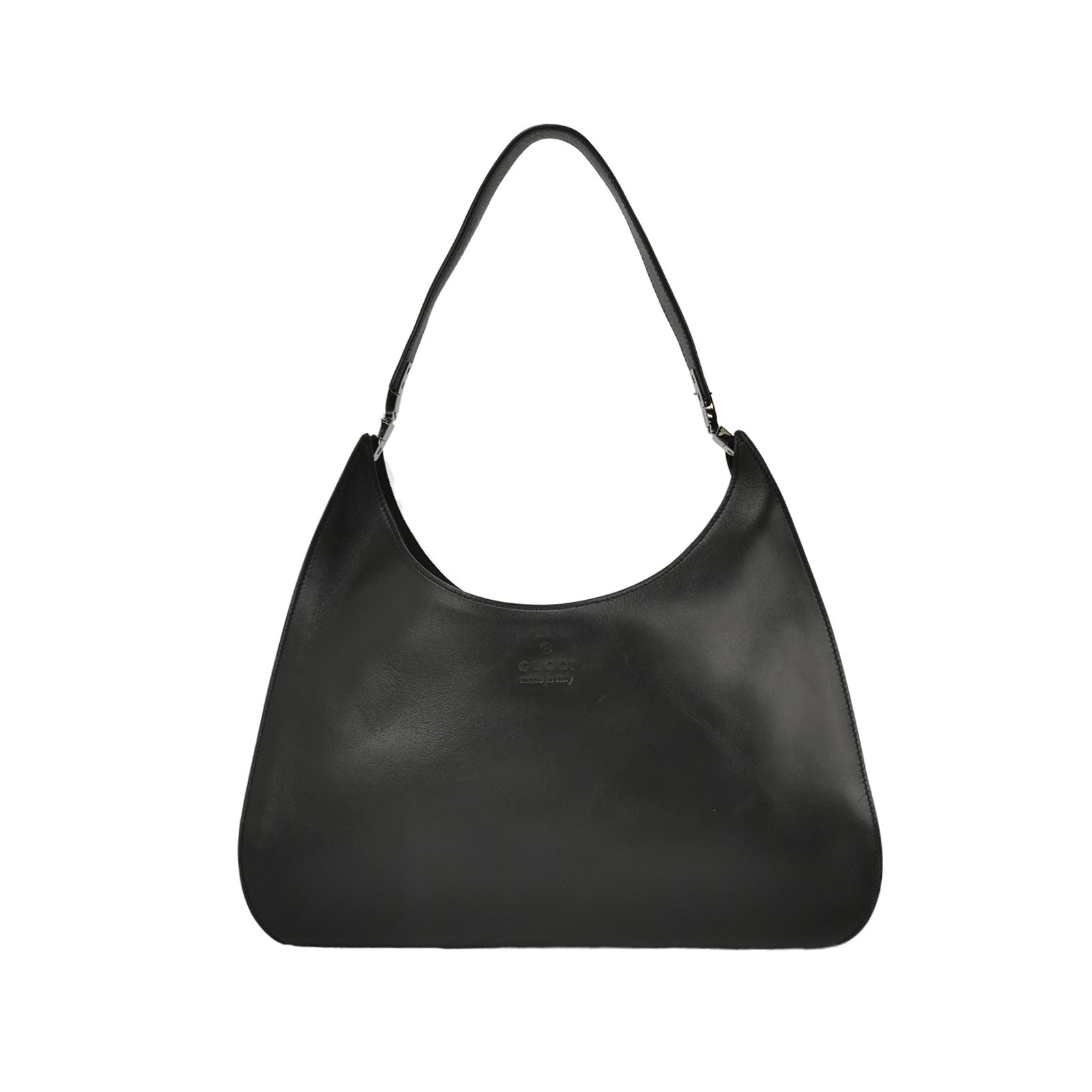 Gucci Leather Solid Shoulder Bag with Logo 250326781122568