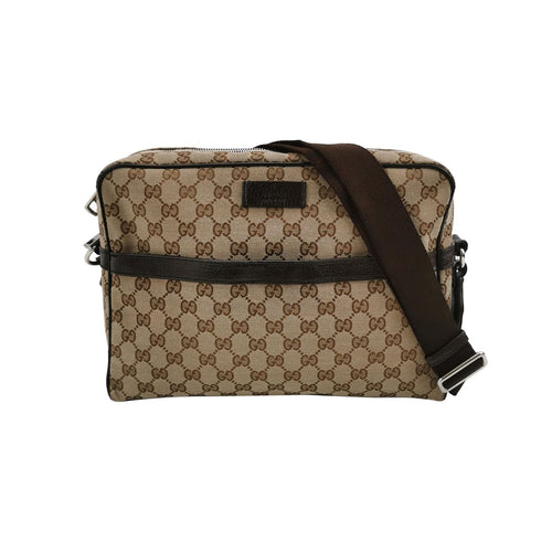 Gucci GG Canvas and Leather Shoulder Bag 250326781121170