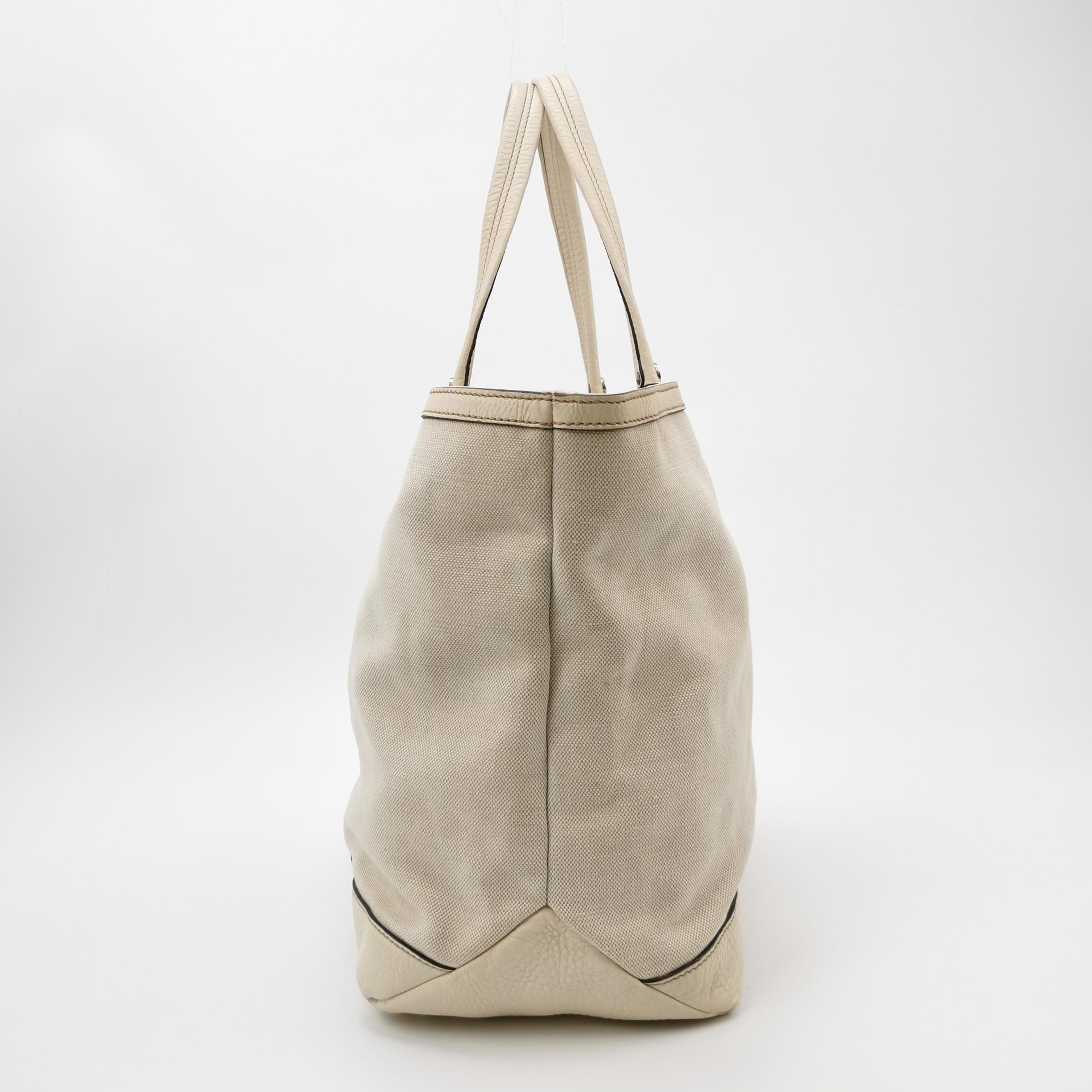 Gucci Leather Canvas Nylon Striped Tote Bag 250329781126203