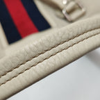 Gucci Leather Canvas Nylon Striped Tote Bag 250329781126203