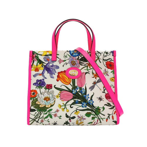 Gucci Floral Print GG Canvas Shoulder Bag 250326781122404