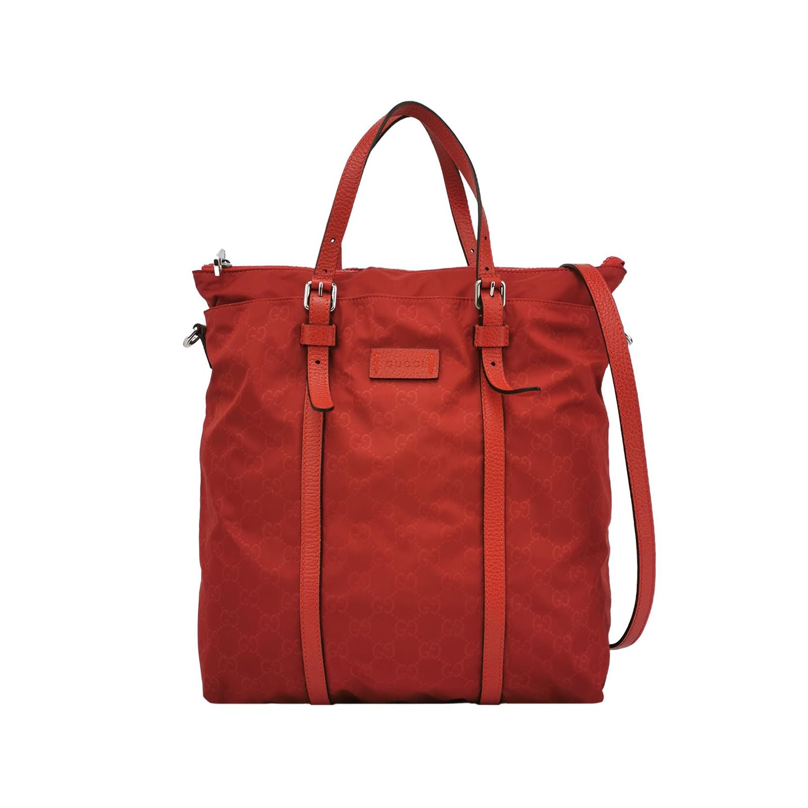 Gucci Leather Nylon Solid Logo Crossbody Bag 250324781119297