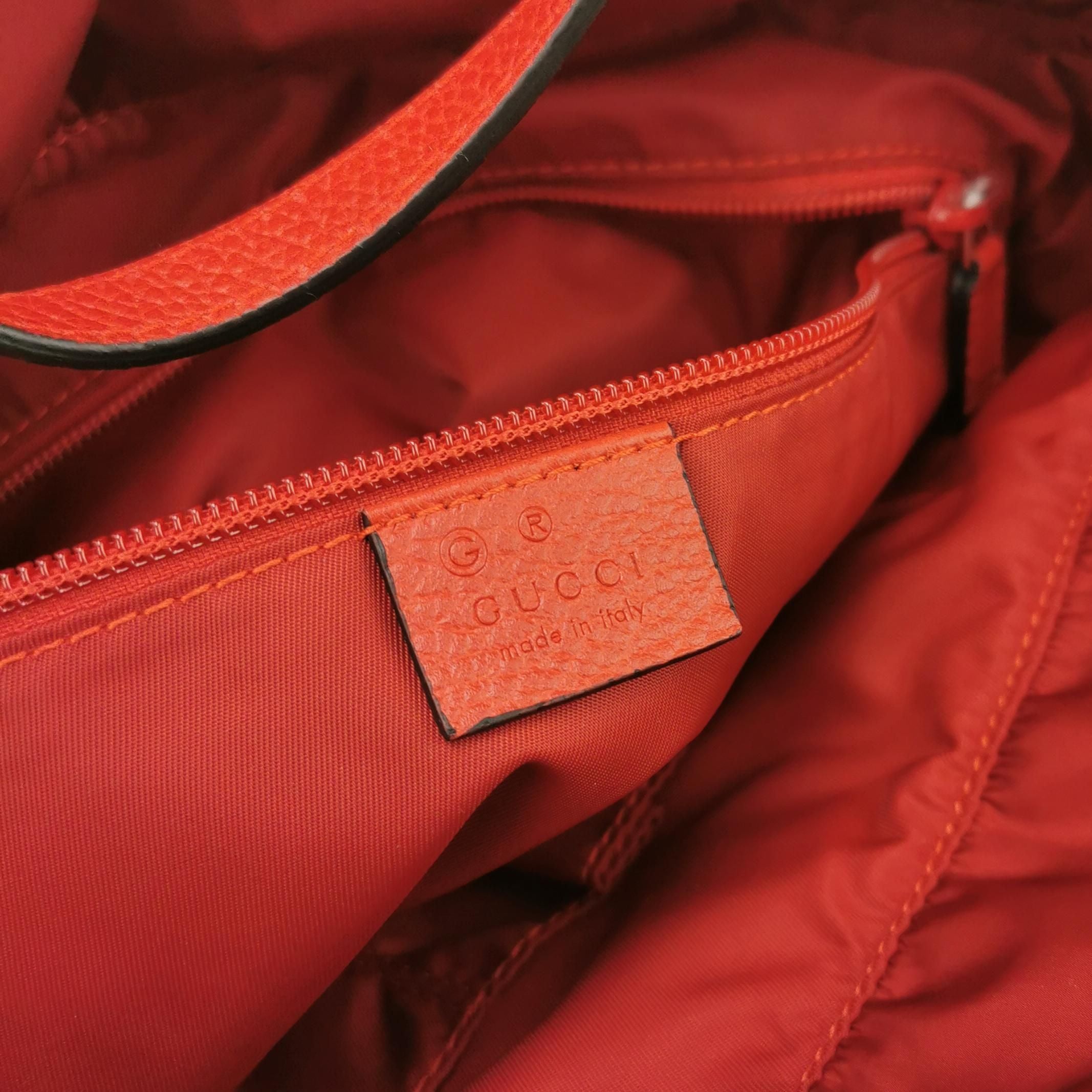 Gucci Leather Nylon Solid Logo Crossbody Bag 250324781119297