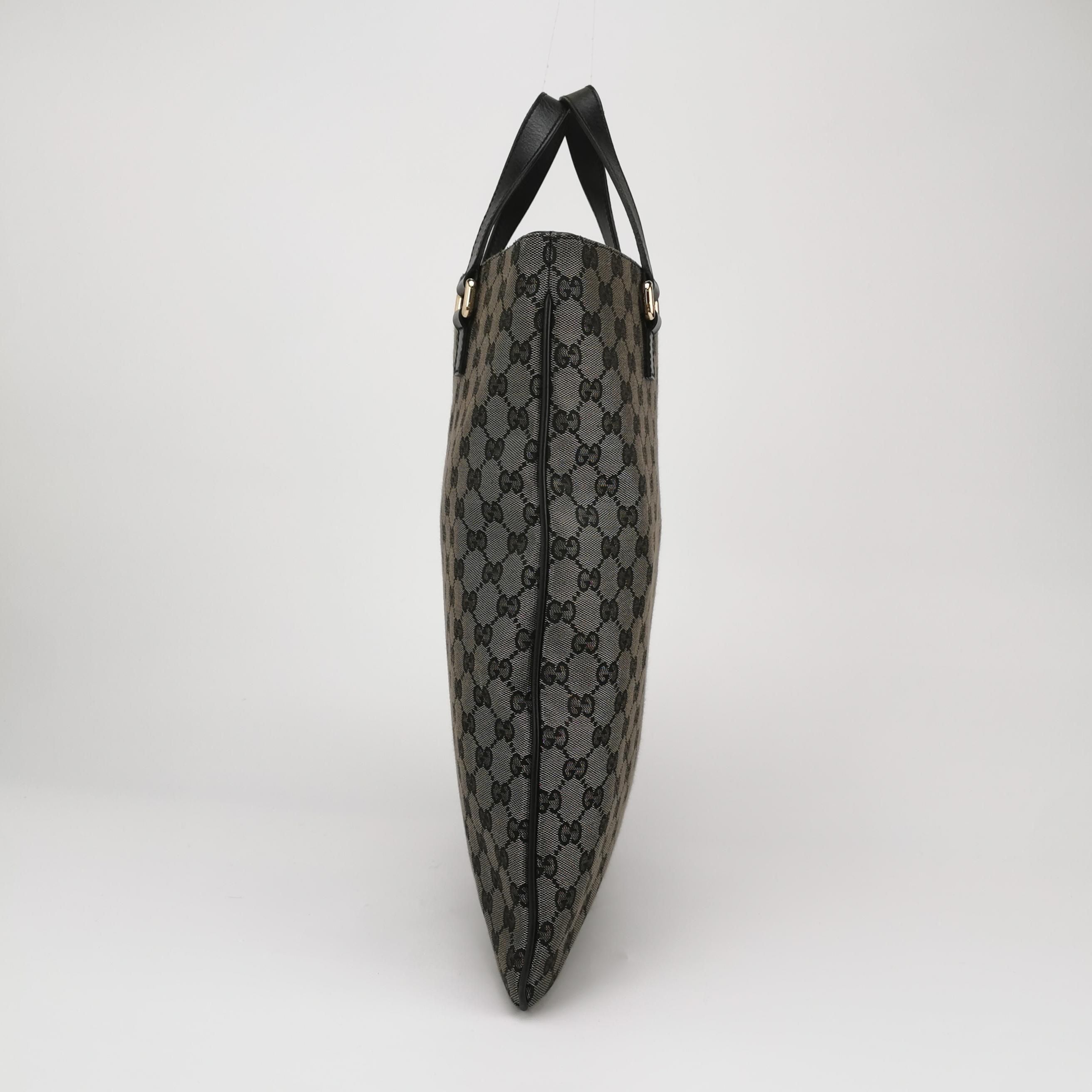 Gucci GG Canvas and Leather Tote Bag 250327781122671