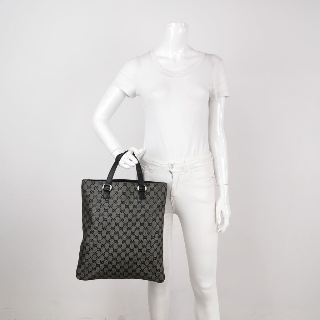 Gucci GG Canvas and Leather Tote Bag 250327781122671