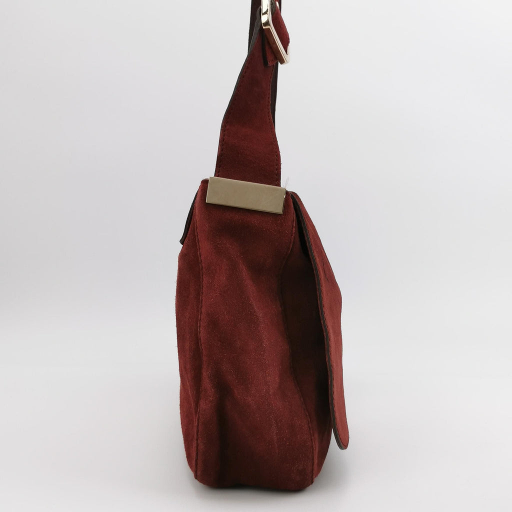Gucci Suede Solid Flap Shoulder Bag 037852900186