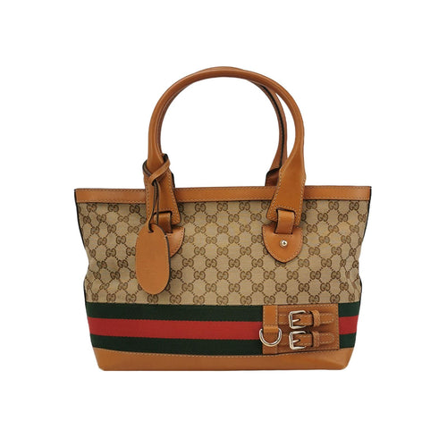 Gucci GG Canvas and Leather Shoulder Bag 250324781118372