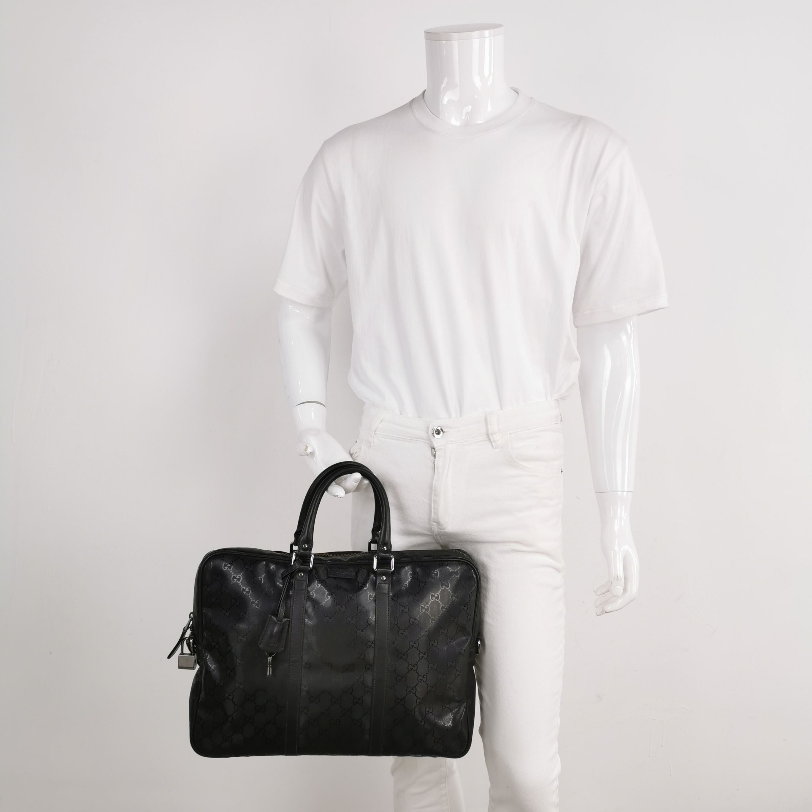 Gucci GG Monogram Leather Handbag 250324781118543