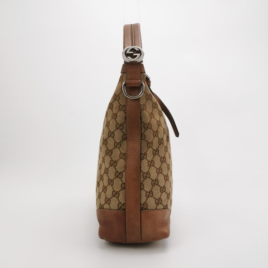 Gucci GG Canvas and Leather Crossbody Shoulder Bag 250324781119000
