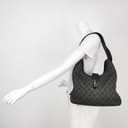Gucci Jackie Leather and Canvas GG Monogram Metal Buckle Vintage Shoulder Bag 250322781116517