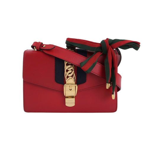 Gucci Sylvie Small Leather Shoulder Bag 250327781123222