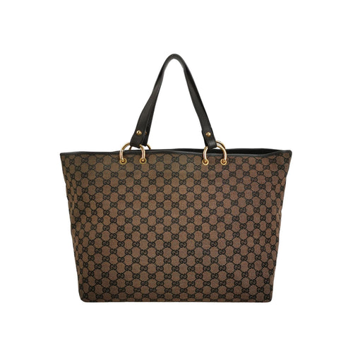 Gucci GG Canvas and Leather Tote Bag 250323781117320
